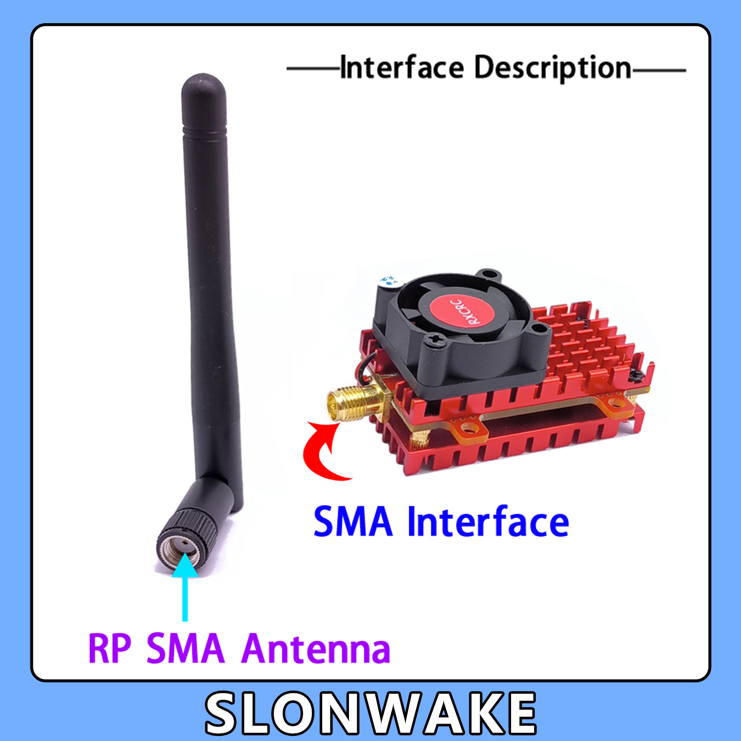 SLONWAKE 5.8G 2W VTX FPV 1800T - đánh giá và giá Drone Racing Camera