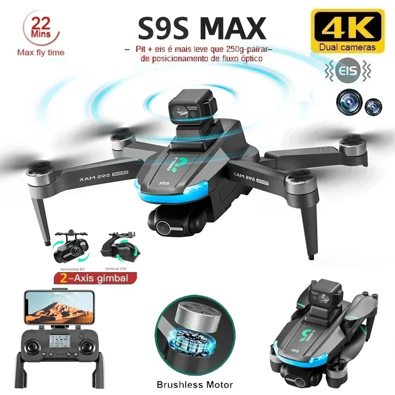 NEW S9S MAX MINI Drone 4K 2-Ax - đánh giá và giá Drone Racing Camera