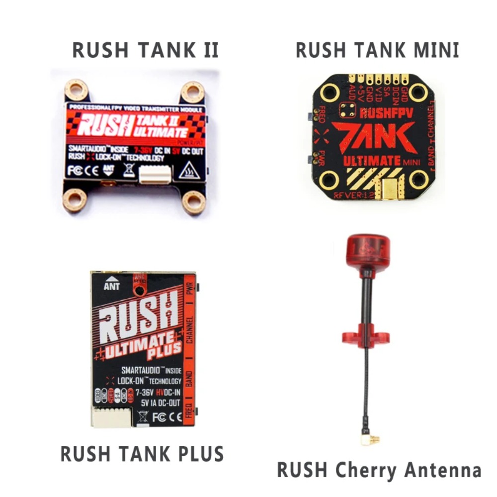 RUSH TANK Ultimate II/Mini/PLU - đánh giá và giá Drone Racing Receiver