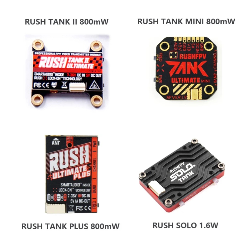 RUSH TANK Ultimate II/Mini/PLU - đánh giá và giá Drone Racing Receiver